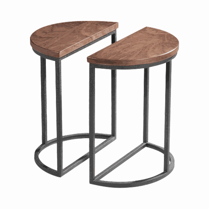 TM-CL-101 coffee & side table legs — ⌀ 510 * 500 mm · tube 19 * 19 * 1.2 mm · sand black
