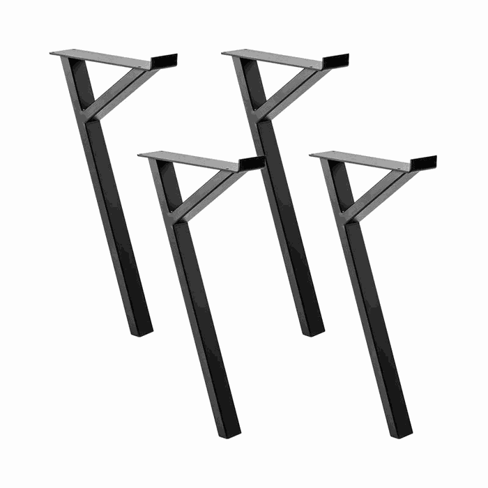 TM-DL-102 dining & desk legs — W 340 * H 695 mm · tube 60 * 30 * 2 mm · matte black