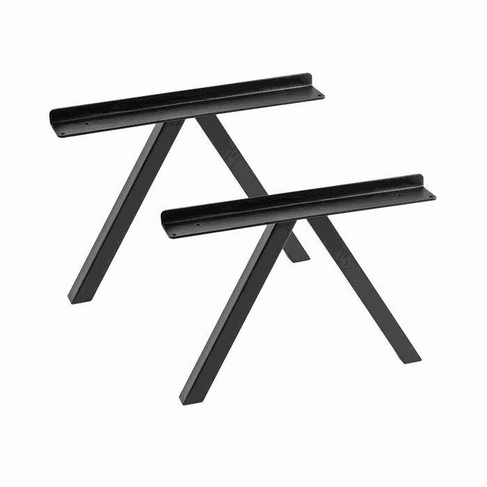 TM-DL-104 dining & desk legs — W 485 * H 380 mm · tube 35 * 35 * 2 mm · matte black