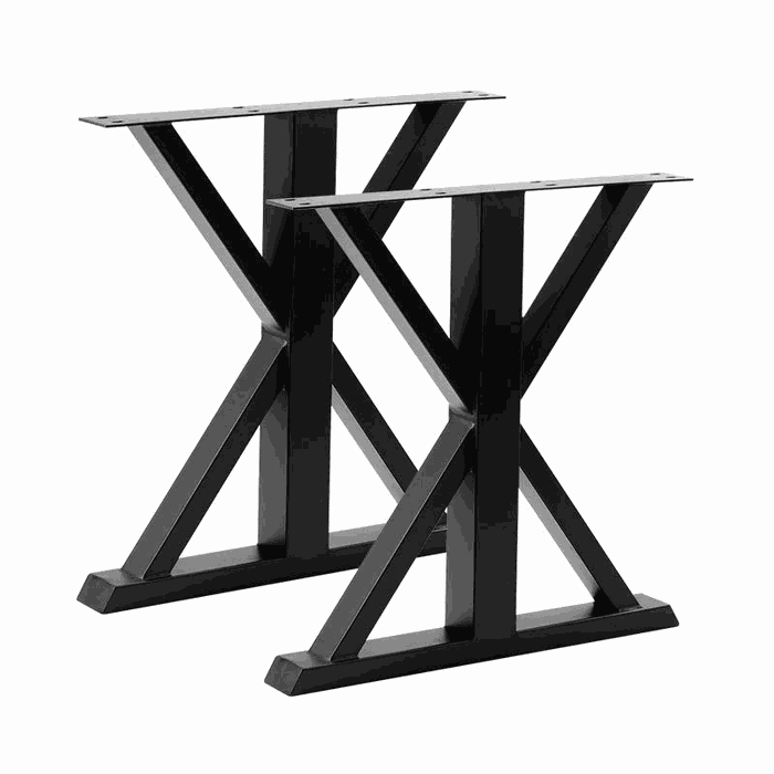 TM-DL-123 dining & desk legs — 720 * 720 mm Tube 60 * 40 * 1.5 mm : · tube 80 * 80 * 1.5 mm · matte black