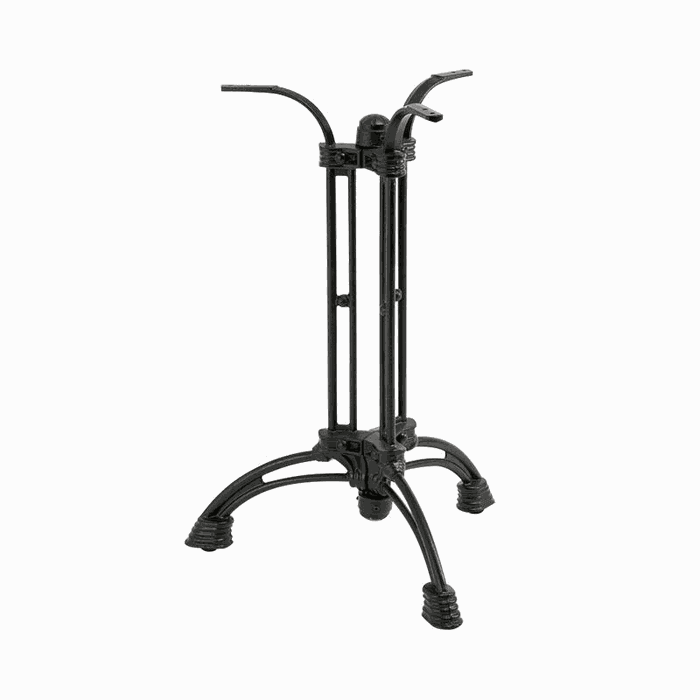 TM-PB-101 steel pedestal bases — H 720 mm · sand black