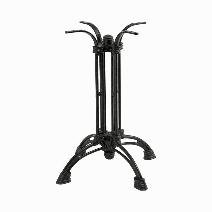 TM-PB-102 steel pedestal bases — H 720 mm · sand black