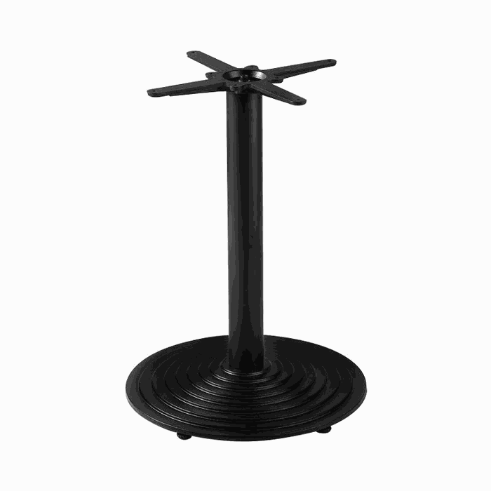 TM-PB-121 steel pedestal bases — H 720 mm · base 430 mm