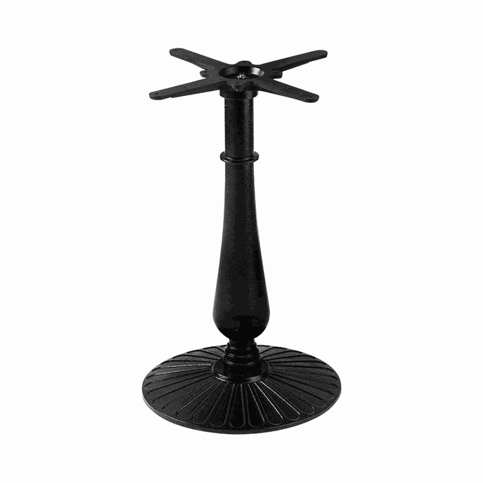 TM-PB-124 steel pedestal bases — H 720 mm · base 550 mm