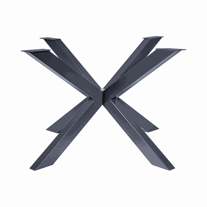 TM-SF-103 spider & trestle frames — L 1000 * W 1000 * H 710 mm · tube 70 * 70 * 1.5 mm · matte black