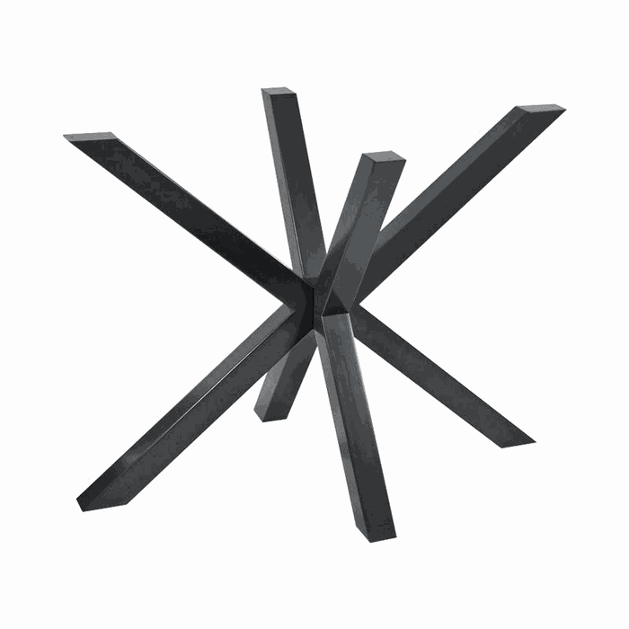 TM-SF-111 spider & trestle frames — L 1010 * W 650 * H 720 mm · tube 60 * 60 * 1.5 mm · matte black