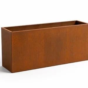 corten-planter-trough-900 Corten weathering-steel trough planter, 900 mm, TrussMetal